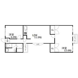 間取図画像 2LDK