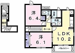 メイフラワー2 2LDKの間取図画像