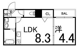 間取図画像 1LDK