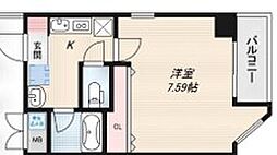 ラ・フォンテ十三 1Kの間取図画像