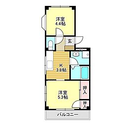 若松ハイツ 2階/201