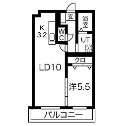 AXIS永田町 1LDKの間取図画像