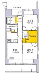 グラン トガリーゼ 2LDKの間取図画像