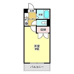 エミネンスプラザ 1Kの間取図画像