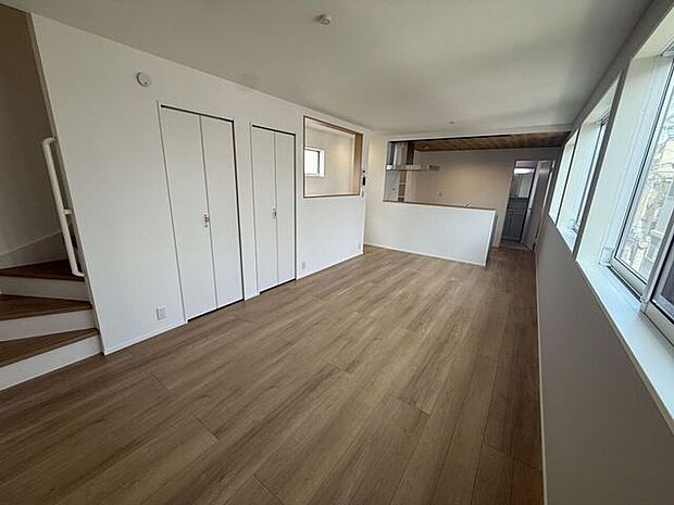 LDKは三面採光で明るく開放感あふれる空間