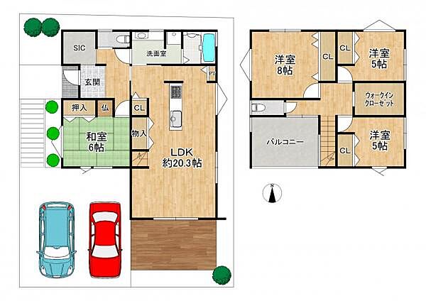 建物プラン例（間取り図）