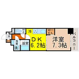 マイコスモス 1DKの間取図画像