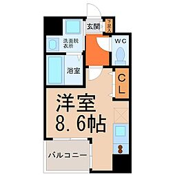 CITYSPIRENagoya-Osu 1Kの間取図画像