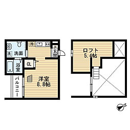 laluce 1Kの間取図画像