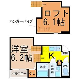 間取図画像 1K