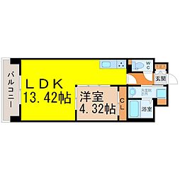 Primal千種luno 1LDKの間取図画像