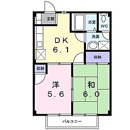 間取図画像 2DK