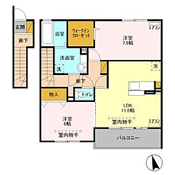 間取図画像 2LDK