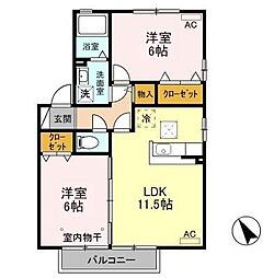間取図画像 2LDK