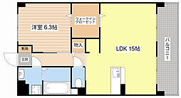 Y&M祇園 1LDKの間取図画像