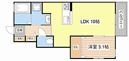サンビレッジ小山城南C 1SKの間取図画像