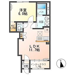 ルミナージュ 1LDKの間取図画像