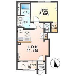 ルミナージュ 1LDKの間取図画像