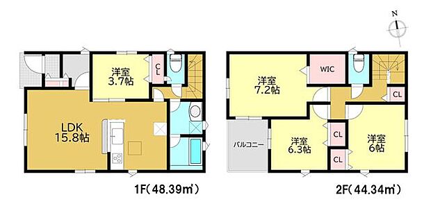 1号棟(92.73m2)4LDK