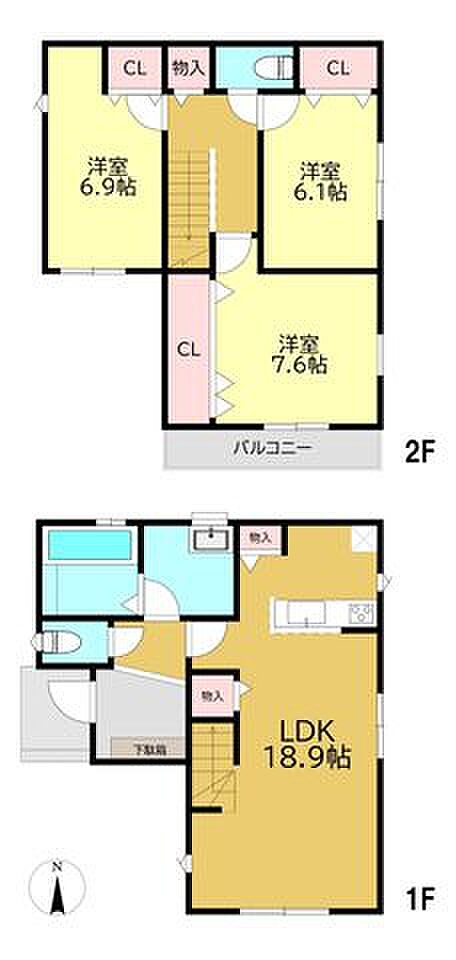 No2:3LDK(85.70m2)