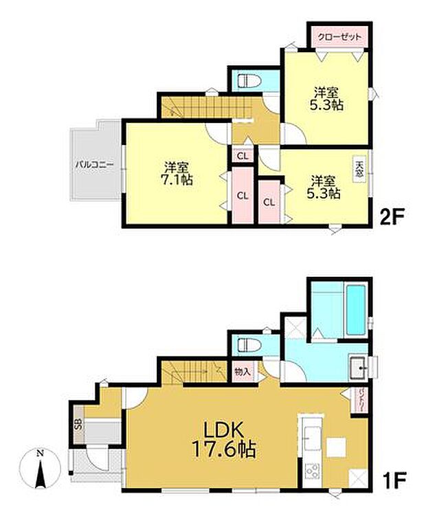 No1：3LDK（85.70m2）