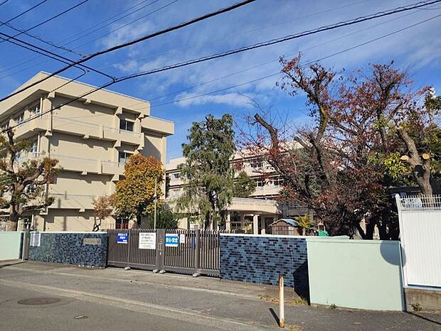 愛甲小学校 610m