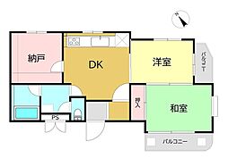 セザール海老名 2SDKの間取図画像