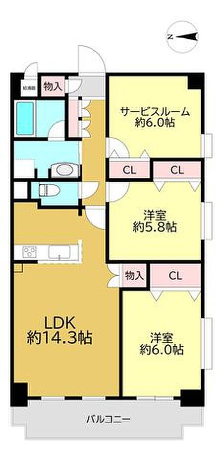 2SLDK/69.76m2