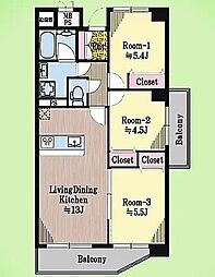間取図画像 3LDK