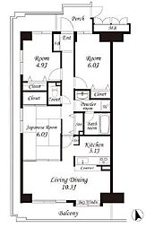 間取図画像 3LDK