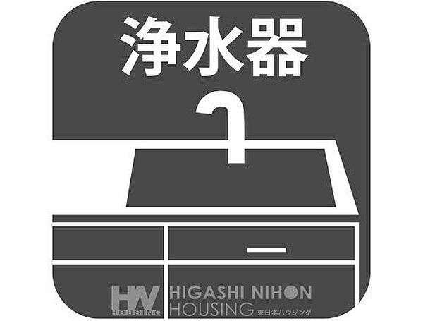 【浄水機能付き水栓】安心・清潔な水を手軽に使用可能。料理や飲み水にも便利で快適なキッチンライフをサポートします。
