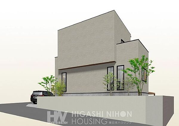 住まい全体の配置や広がりがひと目でも伝わるパースです。※掲載のパースは図面を基に描き起こした完成予想図で、実際とは異なる場合があります。