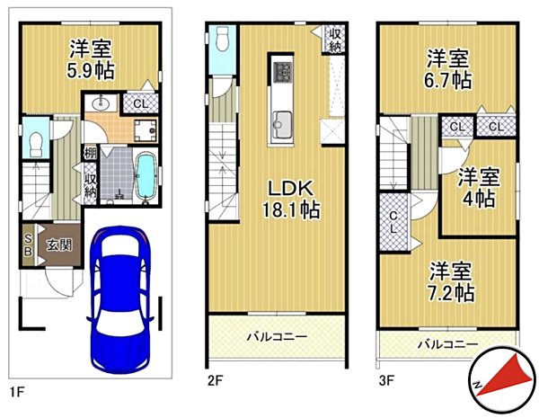 間取りを拡大表示