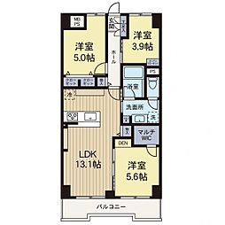 モンテベルデ横浜 3LDKの間取図画像