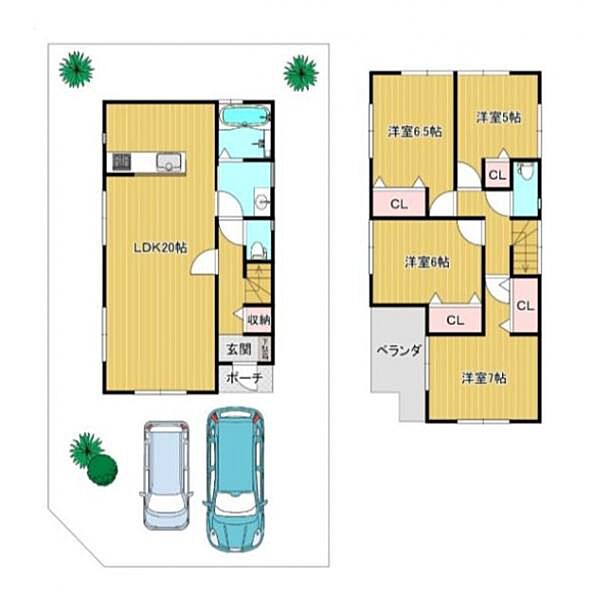 間取りを拡大表示