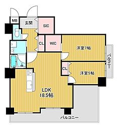 間取図画像 2LDK