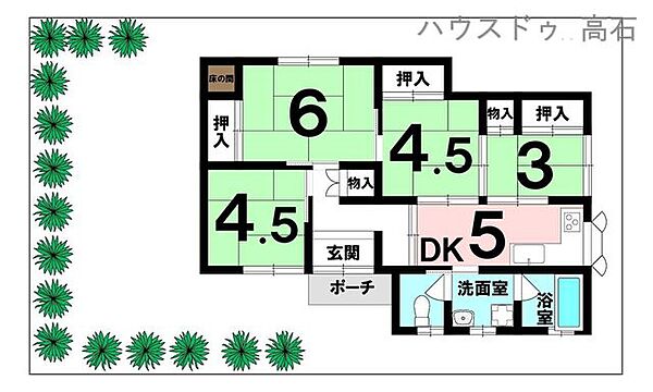 間取りを拡大表示