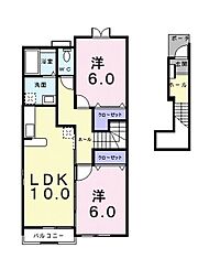 St.メゾン.DB棟 2LDKの間取図画像
