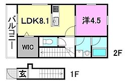 I・SGarden北条駅前 1LDKの間取図画像