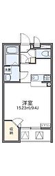 レオネクストル・コフレ 1Kの間取図画像