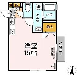 シャーメゾン此花 ワンルームの間取図画像