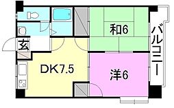 メゾン大塚 2DKの間取図画像