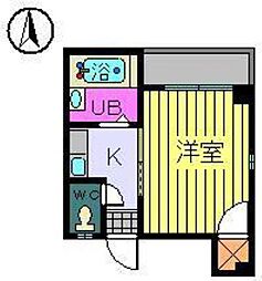 キャンパス・KREIS 1Kの間取図画像