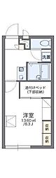 レオパレスSORATO 1Kの間取図画像