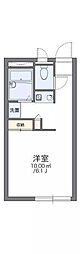 レオパレスゴールド枝松 1Kの間取図画像