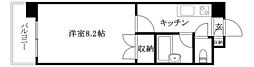 ジョイフル第2朝生田 1Kの間取図画像