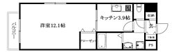 シャトー・ド・フェニックス永木町 1Kの間取図画像