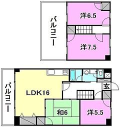 グランジュール 4LDKの間取図画像