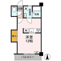 ドールハウス雄郡 ワンルームの間取図画像