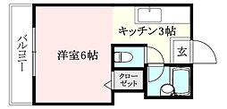 DAIKYO.BLD. 1Kの間取図画像